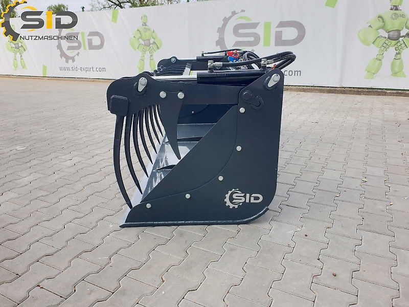 SID Krokodilschaufel - geschmiedete Zinken M 1,8 m / Grab bucket forged tines M