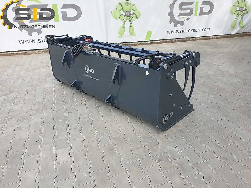 SID Krokodilschaufel - geschmiedete Zinken M 1,8 m / Grab bucket forged tines M