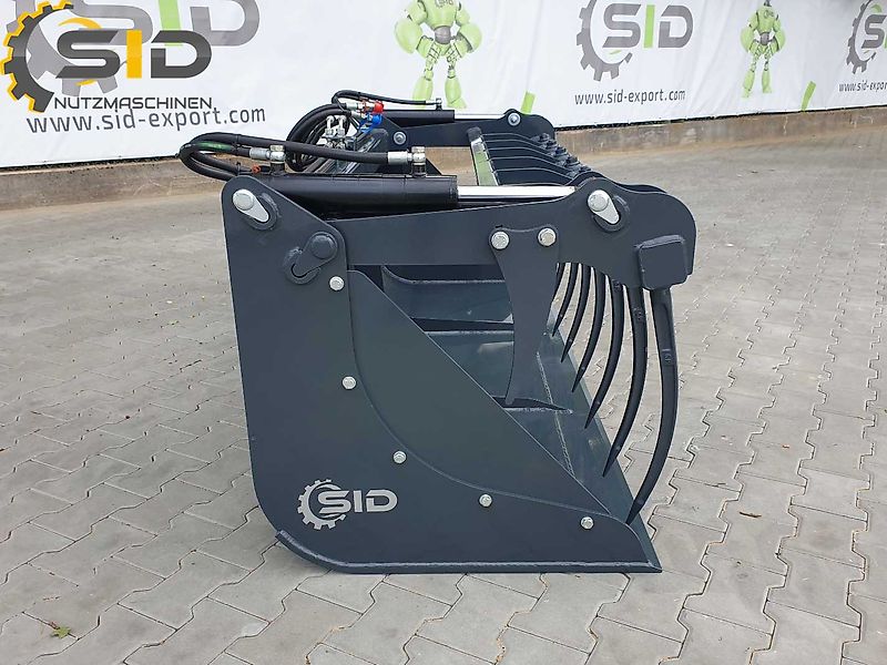 SID Krokodilschaufel - geschmiedete Zinken M 1,8 m / Grab bucket forged tines M