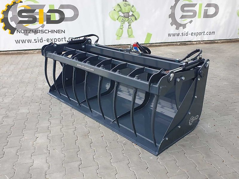 SID Krokodilschaufel - geschmiedete Zinken M 1,8 m / Grab bucket forged tines M