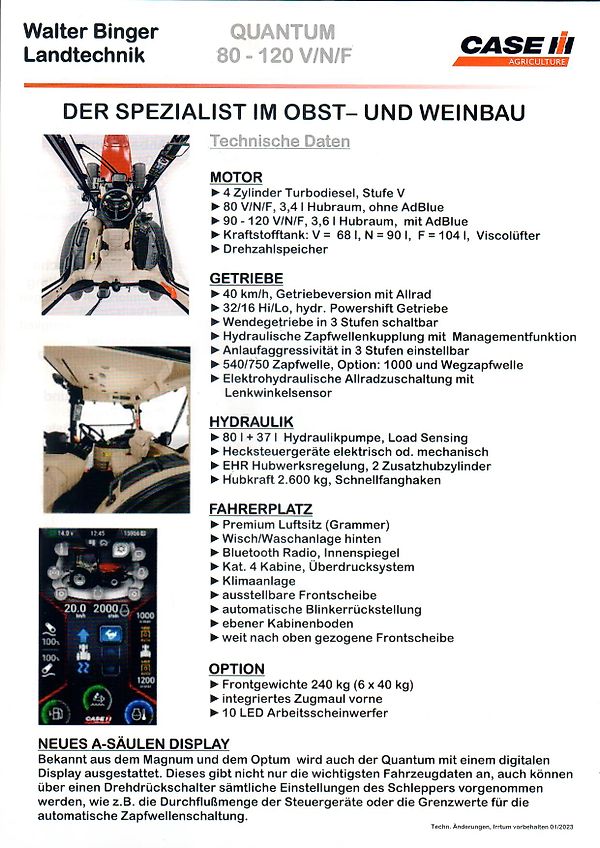 Case IH Quantum 120 F