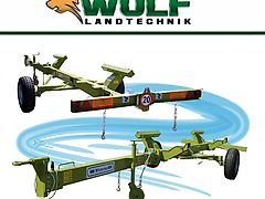 Rolmako Zweiradwagen (starre Deichsel mit Stützrad) Transportwagen für Schneidwerke für Claas, John Deere, New Holland