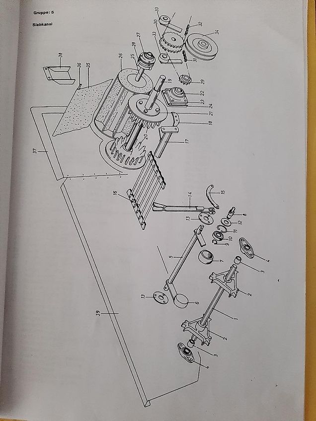 Hagedorn Alle , WISENT; WISENT SR ; Alle HAGEDORN ; Original Teile; Siebbaender, Rollen , usw.