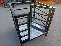 Arbeitskorb 1 m x 1 m für Frontlader und Stapler Arbeitsbühne Montagebühne Sicherheitskorb