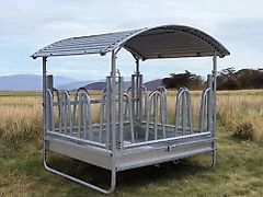 DM-Handel GmbH Günstige Heuraufe⭐️ 2,0x2,0m ☘️Viereckraufe Fressgitter Raufe Pferd Rind Alpaka Schaf Ziege Pferderaufe Futterraufe Schafraufe Weideraufe Ponyraufe Rundballenraufe Metallheurauf