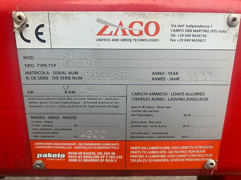 Zago Sabre 170 NT