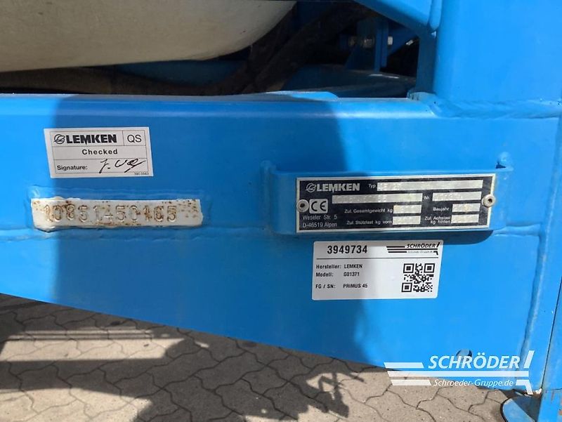 Lemken PRIMUS 45 | 27 METER | TÜV NEU