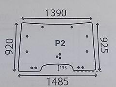 Claas SZYBA PRZEDNIA RENAULT ARES OTWIERANA 6005028928