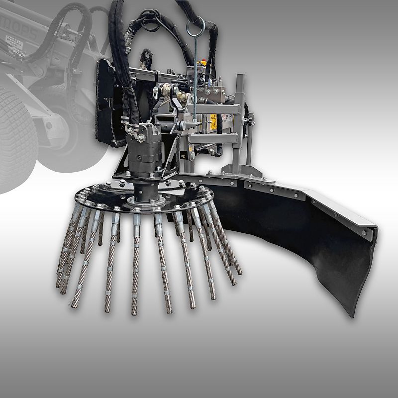 Jansen Wildkrautbürste Jansen WKB-70, Wildkrautbesen, Unkrautbürste, hydraulisch