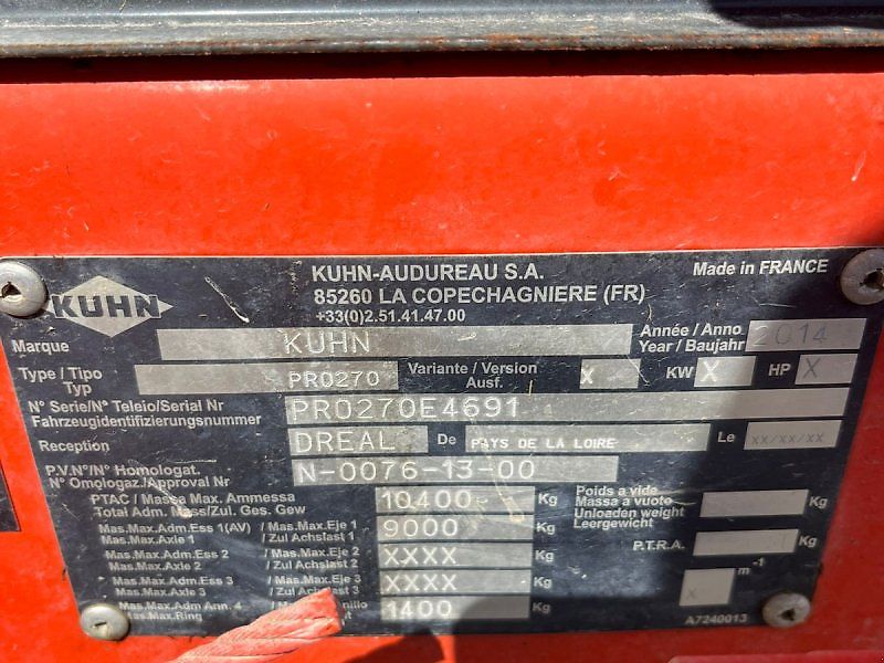 Kuhn 1670 Profile