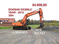 Doosan DX300LC NEU SCHAUFEL GUMMIPADS