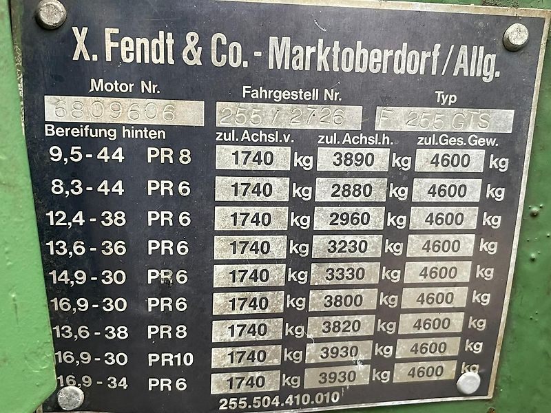Fendt F 255 GTS