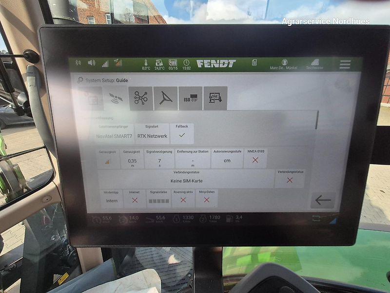 Fendt 718 Vario Profi Plus GEN6 Setting2 GPS RTK Frontlader