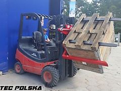 KMZ Kistendrehgerät für Stapler, Gabeltrager FEM III (51 cm) / forklift rotator 180°