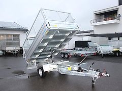 WM Meyer Rückwärtskipper 1500kg Laubgitter, Akkuschrauberpumpe