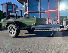 Offroad Anhänger 1300 kg TPV, stark, pulverbeschichtet bronzegrün Offroad Anhänger 1300 kg TPV, stark, pulverbeschichtet bronzegrün