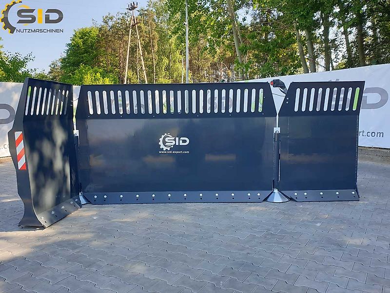 SID Mais-Flachschieber Schiebeschild Siloschield/Hydraulically foldable maize shield