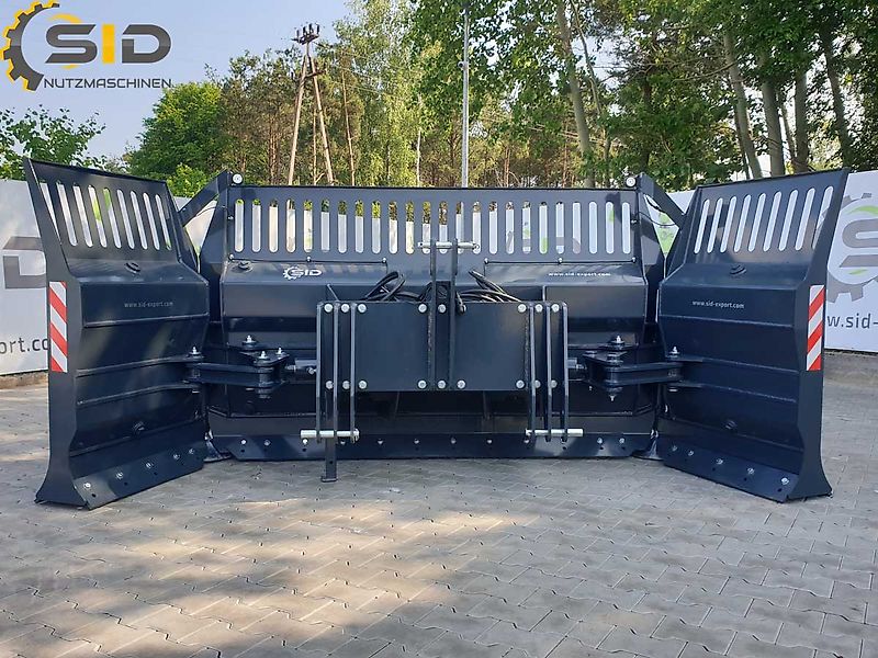 SID Mais-Flachschieber Schiebeschild Siloschield/Hydraulically foldable maize shield