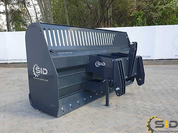 SID Mais-Flachschieber Schiebeschild Siloschield/Hydraulically foldable maize shield