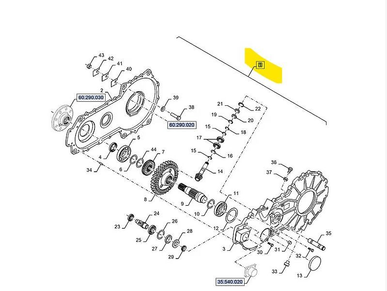 New Holland 84413213 Raffergetriebe BB 1270 / BB 1290