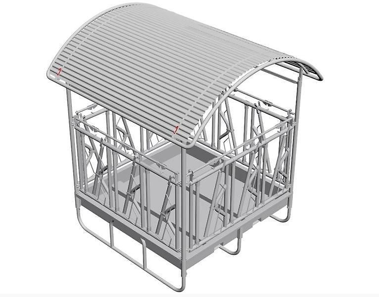MC-AGRI Futterraufe für Rinder verzinkt mit 12 Stellen M3/12