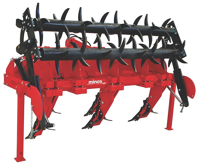 Minos Agri Untergrundlockerer mit Drehrechen GB 5