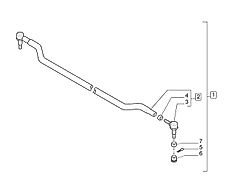 New Holland T6010 T6090 T6070 Zesp drazka kier pop m24 x 1.5mm id x 1597mm l 5197798 (Części zamienne)