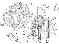 Fendt 414 Vario - obudowa osi tylnej 404150050012 (Części zamienne)