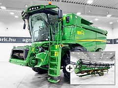 John Deere S680i rotor combine, 9,1 m 630R header + trolley, ProDrive, GoodYear wide tires