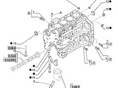 New Holland T6010 Blok cylindra 2830738 (Części zamienne)