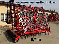 MezTec AD Ackeregge mit Doppelfeldern 6,7 m, Spitzzahnegge