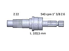 Ford Zapfwelle FORD L-320,5 Z20 83843942