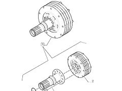 New Holland T6010 Sprzęgło wom 220.5mm od 87731124 (Części zamienne)