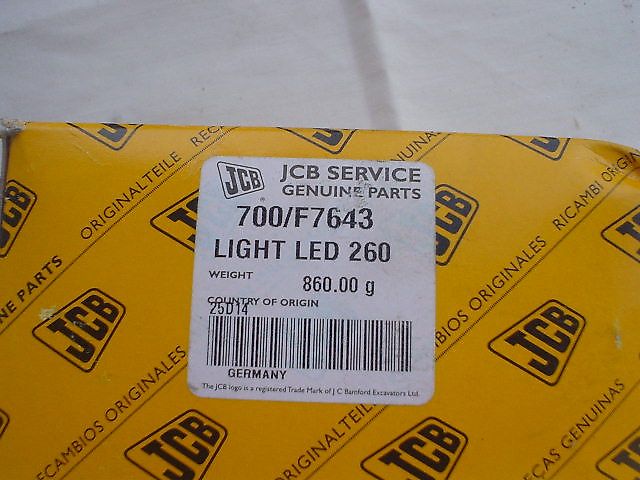 JCB LED Worklight Oval 700/F7643
