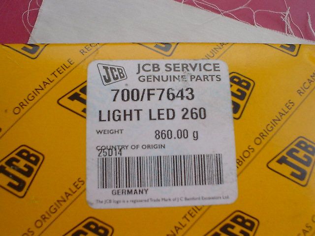JCB LED Worklight Oval 700/F7643