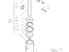 New Holland T6010 Sworzeń 47132135 (Części zamienne)