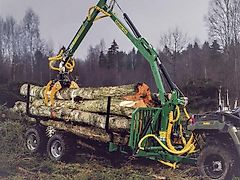 MD KELLFRI Forstanhänger mit Kran 4,2 m, inkl. Antrieb