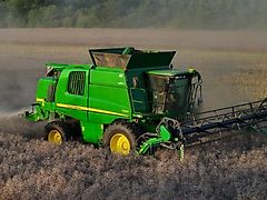 John Deere T660 4wd & Powerflow skærbord, autotrac ready