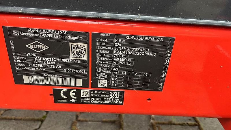 Kuhn Profile 14.2 DS Futtermischwagen 14m³ 2 Schnecken