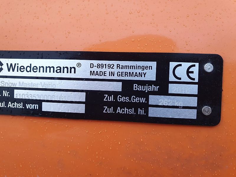 Wiedenmann VARIO SCHNEESCHILD Kubota Iseki Holder John Deer