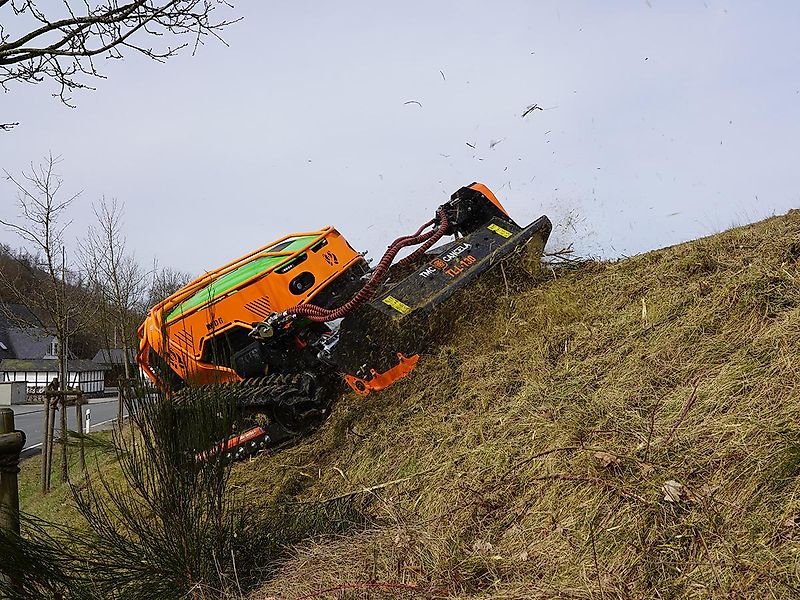 TMC Cancela TLL-130 Hydraulischer Mulcher /Schlegelmulchkopf für Funkraupen /Mähraupen /Radlader
