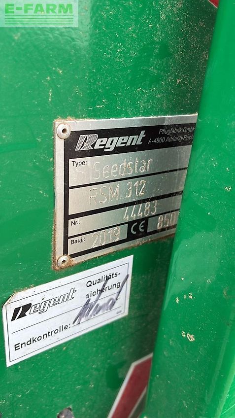 Regent orbit 3000m + seedstar 312 mit doppelscheibensch