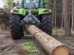 Fliegl Rückezange RZ185 Dreipunkt Kat.II Aufnahme