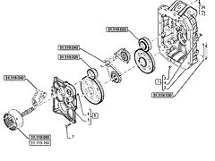 New Holland T6070 T7230 Obudowa 84192850 (Części zamienne)