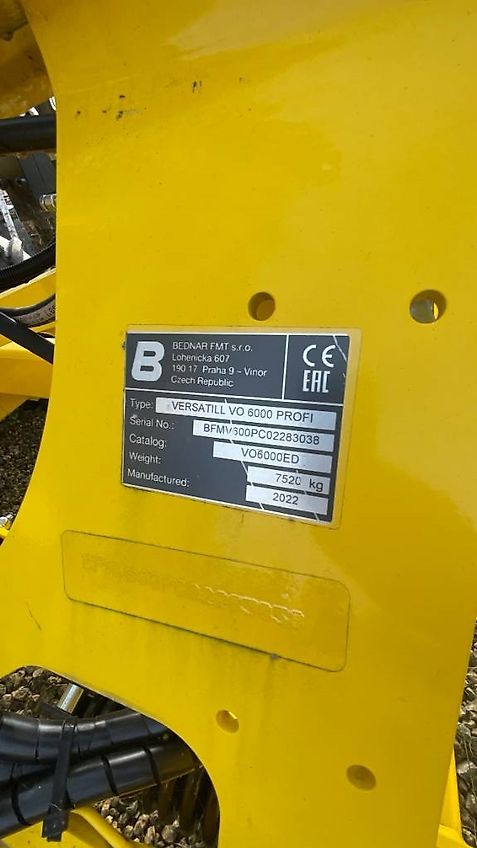 Bednar Versatill VO 6000 Pro