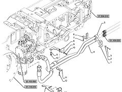 New Holland T6070 Rurka hydrauliczna 48094219 (Części zamienne)