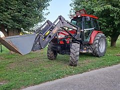 Case 4240A Schlepper m. Hauer Frontlader,Traktor m Hopfenkabine