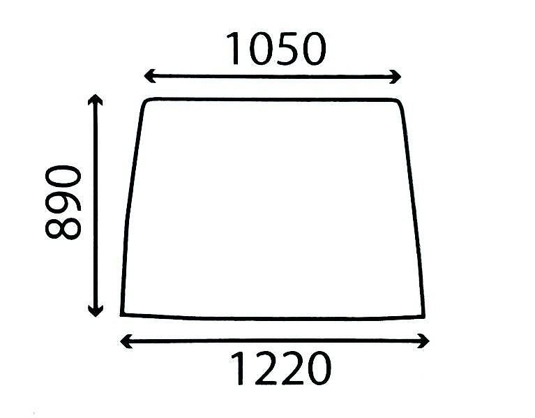 Case IH SZYBA PRZEDNIA CASE KABINA XL 3233045R1