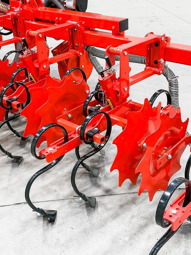 Gaspardo HS8 folding frame, 8-row inter-row cultivator