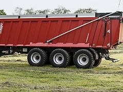Krampe Rambody 900 (AS 900) 28 ton capacity push off trailer, hydr. tailgate, 45,3 m3, air brake, air suspension